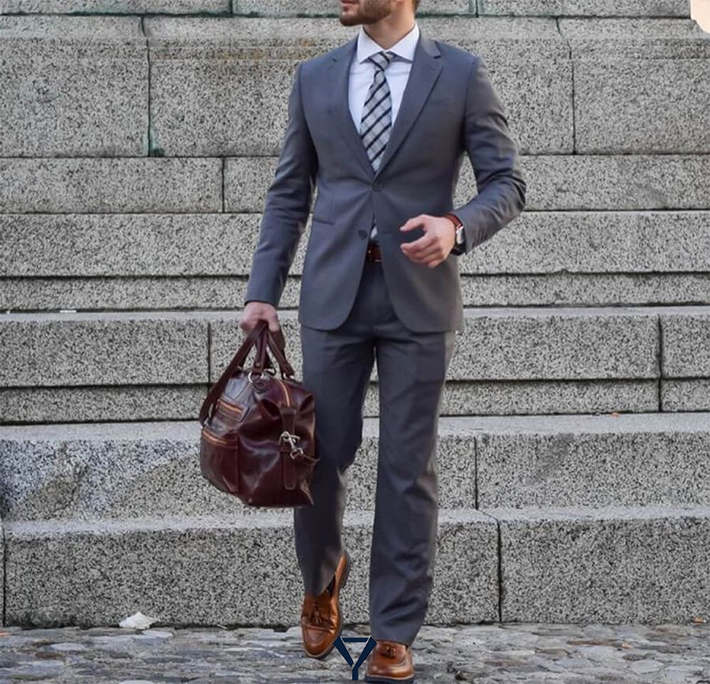 what color shoes to wear with charcoal suit 5