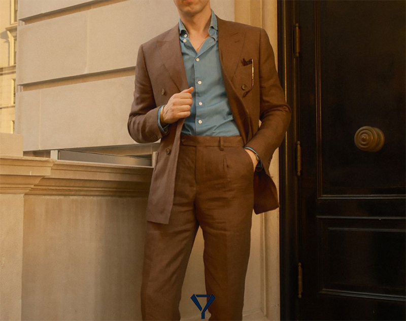 what color tie to wear with brown suit 18