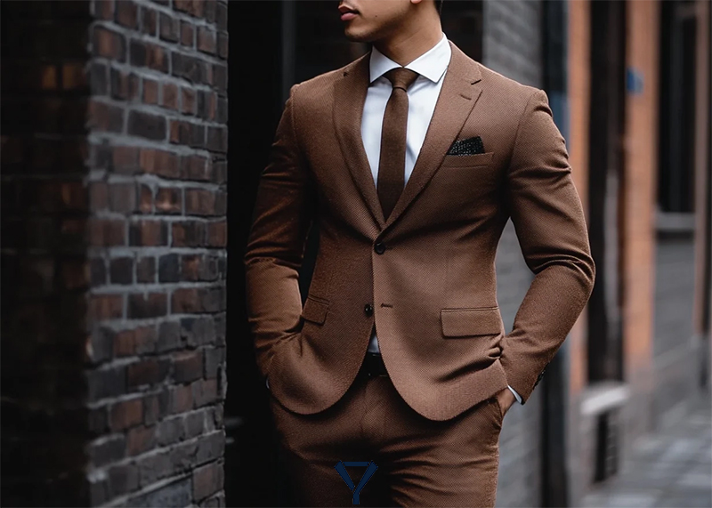 what color tie to wear with brown suit 2