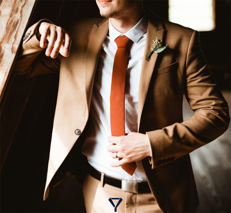 what color tie to wear with brown suit 9