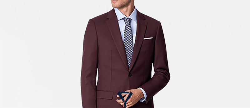 what color tie with burgundy suit 17