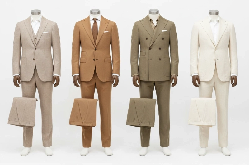 what colour shoes with beige suit 1