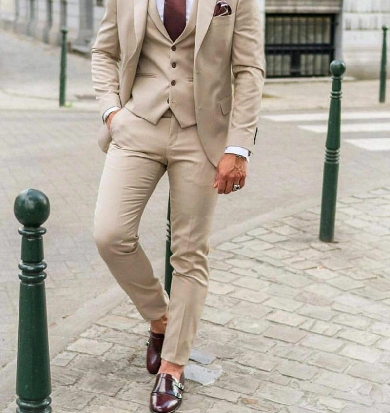 what colour shoes with beige suit 15