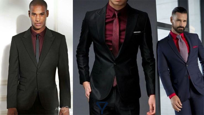 what shirt to wear with black suit a11