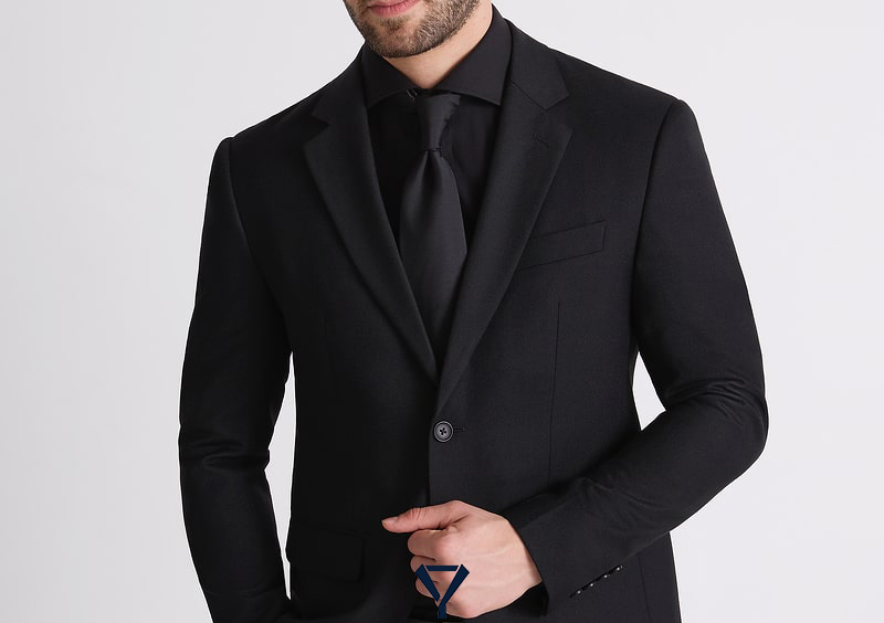 what shirt to wear with black suit a4