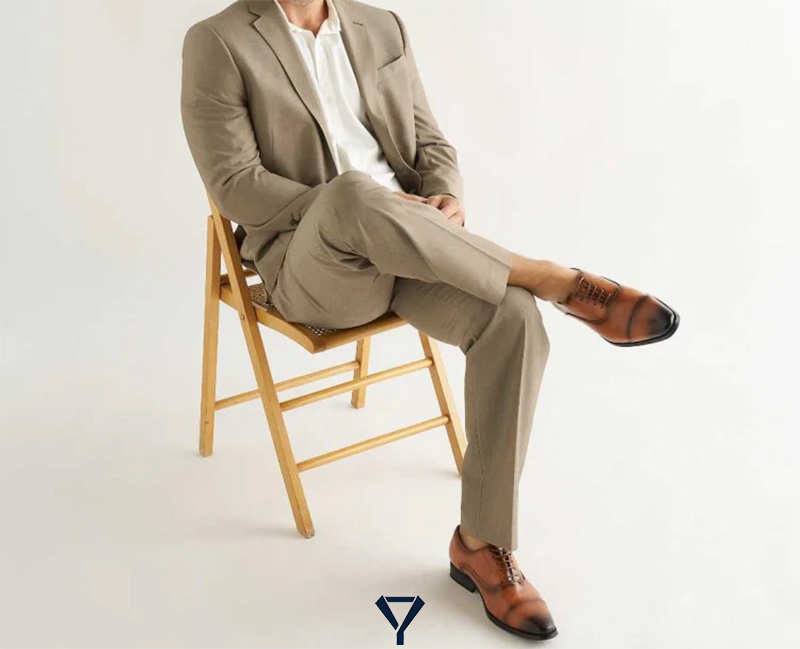 what shoes to wear with a tan suit 1