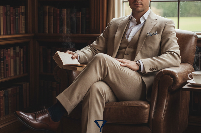 what shoes to wear with a tan suit 10