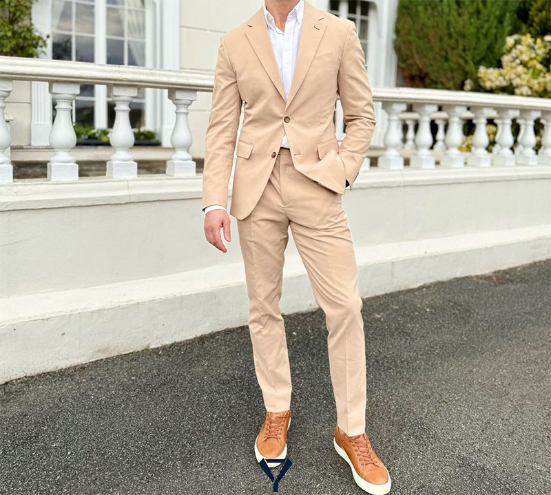 what shoes to wear with a tan suit 2