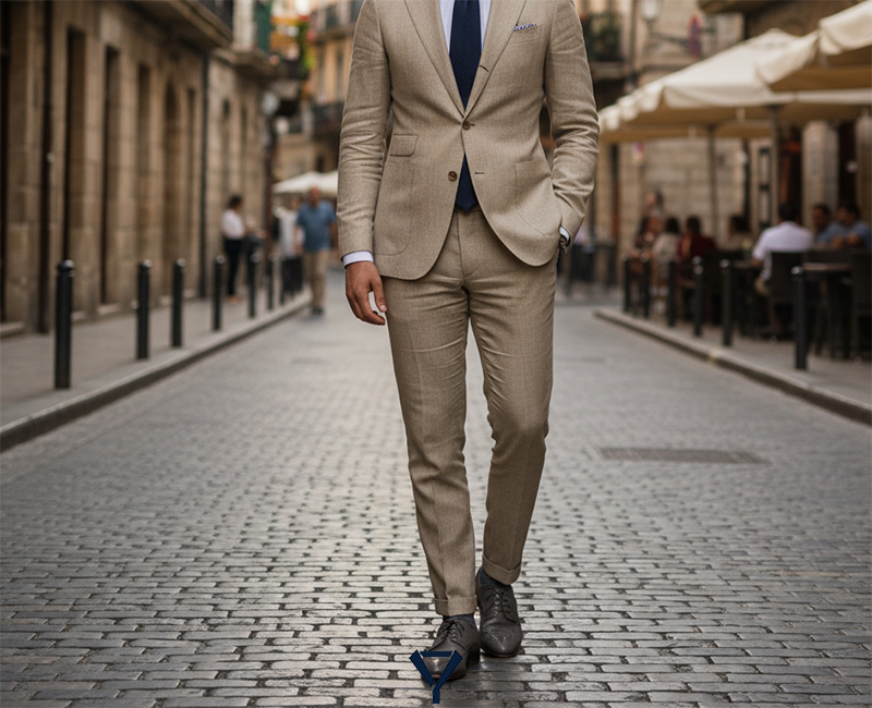 what shoes to wear with a tan suit 6