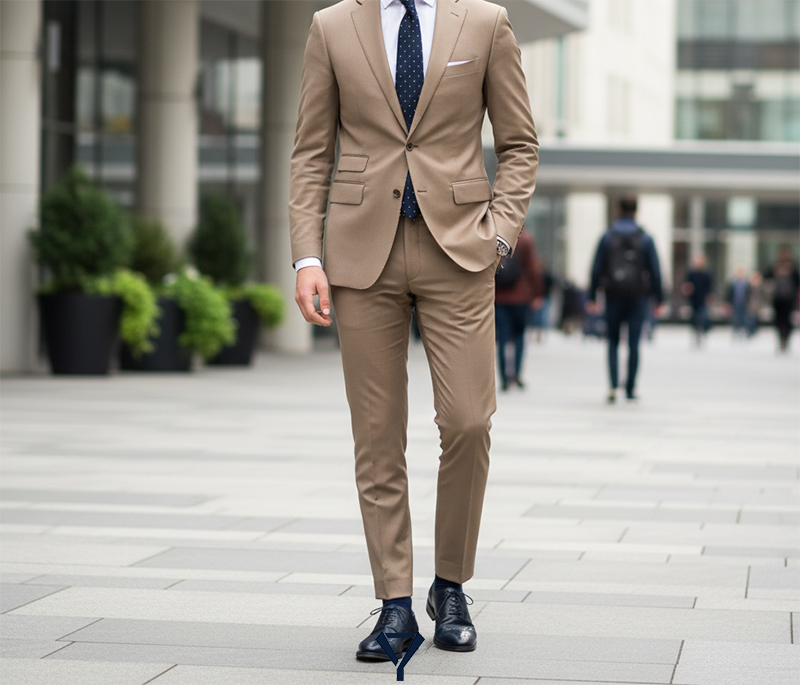what shoes to wear with a tan suit 7