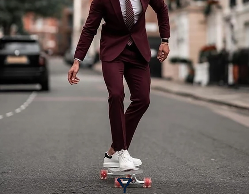 what shoes with burgundy suit 10