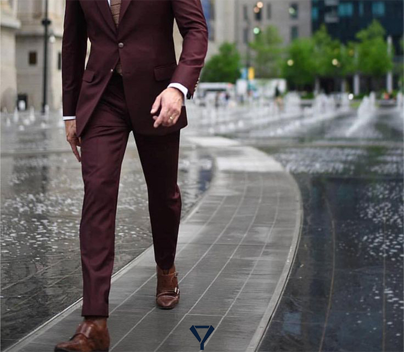 what shoes with burgundy suit 11