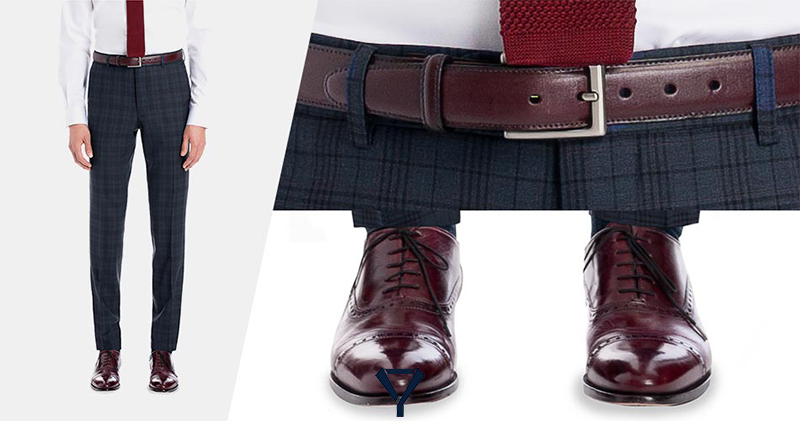 what shoes with burgundy suit 17