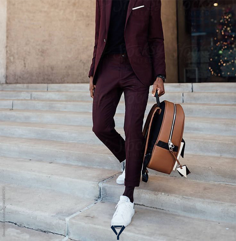 what shoes with burgundy suit 9